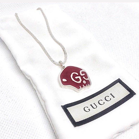 gucci skull necklace